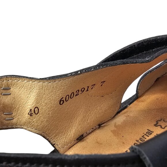 Finn Comfort Womens Leather Cross Strap, Slingback Sandals, Black,  40/9-9.5 - Picture 5 of 9